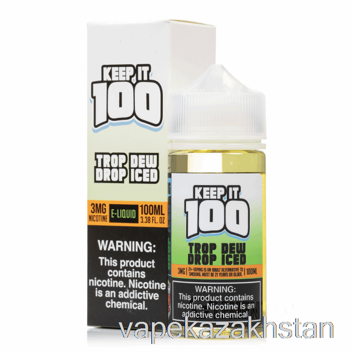 Vape Kazakhstan Iced Trop Dew Drop - Keep It 100 - 100mL 0mg